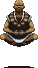 A Sprite of Dark Priest from the PlayStation version of Shin Megami Tensei