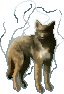 Kinap's in-game sprite as a coyote in Devil Summoner: Soul Hackers (PlayStation).