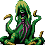 A Sprite of Mara from the Mega-CD version of Shin Megami Tensei