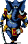 A Sprite of Girimekhala from the Mega-CD version of Shin Megami Tensei