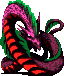 A Sprite of Yurlungur from the Mega-CD version of Shin Megami Tensei