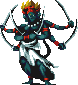 A Sprite of Mahakala from the PlayStation version of Shin Megami Tensei