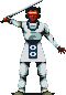 A Sprite of Take-Mikazuchi from the PlayStation version of Shin Megami Tensei