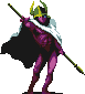 A Sprite of Odin from the PlayStation version of Shin Megami Tensei