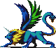 A Sprite of Chimera from the PlayStation version of Shin Megami Tensei