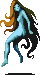 A Sprite of Undine from the PlayStation version of Shin Megami Tensei