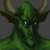 Moloch's dialogue portrait sprite from Majin Tensei.