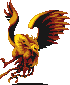 A Sprite of Phoenix from the PlayStation version of Shin Megami Tensei