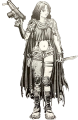 Alternate artwork from the artbook of Giten Megami Tensei: Tokyo Revelation