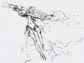 Aigis attacking concept artwork for Arena