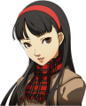 Yukiko's smiling midwinter uniform portrait