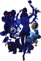Artwork of Justine & Caroline's Personas featuring Ardha from Persona 5: The Phantom X