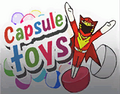 Capsule toys machine sign with a red Featherman in Persona 5