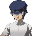 Naoto's shocked summer uniform glasses portrait