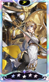 Card graphic of sunlight Motoha Arai with Awilda from Persona 5: The Phantom X