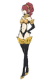 Mitsuru's Black High-Cut Armor Concept Art