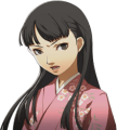 Yukiko's angry ryokan kimono portrait