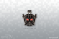 Black Samurai pin. Designed by Brian Carmody