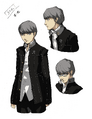 Protagonist's colored concept art
