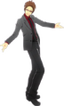 Render of Tohru Adachi's Persona Classics 2 outfit from Persona 4: Dancing All Night, based on Katsuya