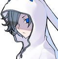 Graphic of the Protagonist in the Osaka route's ending.