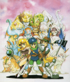 Key Artwork for the Game Boy version of Last Bible II.