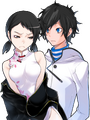 Fumi Kanno (Hurt) with the Protagonist
