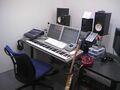 The sound booth at the Atlus office in 2007