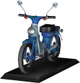 Light Blue Scooter plastic model
