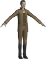 Model of Sadakichi wearing an army corporal uniform