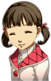 Nanako's smiling midwinter clothes portrait