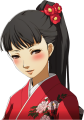 Yukiko's shocked hatsumode kimono portrait