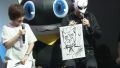 Sugita with his Morgana sketch during Tokyo Game Show 2016.