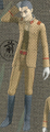 Render of Sadakichi wearing an army corporal uniform (Raidou vs the Soulless Army)