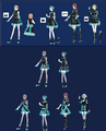 Neon Dress Concept Artwork from Persona 3: Dancing in Moonlight