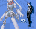 Wallpaper showing the Protagonist and his persona, Orpheus.