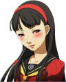 Yukiko's blush winter uniform portrait