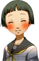 Ayane's smiling blushing summer uniform portrait