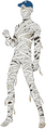 Mummy Costume Concept Artwork for Persona 3: Dancing in Moonlight