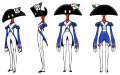 Character Sheet for the Musketeer enemy from Persona 5 Tactica.