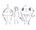 Teddie's b&w concept art