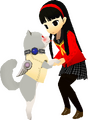 Model with Koromaru