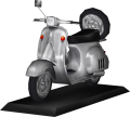 Silver Scooter plastic model