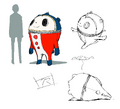 Teddie's colored concept art