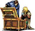 The Girl and Hero finding a treasure chest