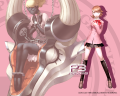Wallpaper showing Yukari Takeba and her persona, Io.