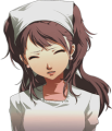 Rise's pouting work uniform portrait
