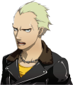 Kanji's angry winter clothes portrait