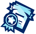Icon of Business Permit as a currency