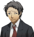 Adachi's cringing portrait